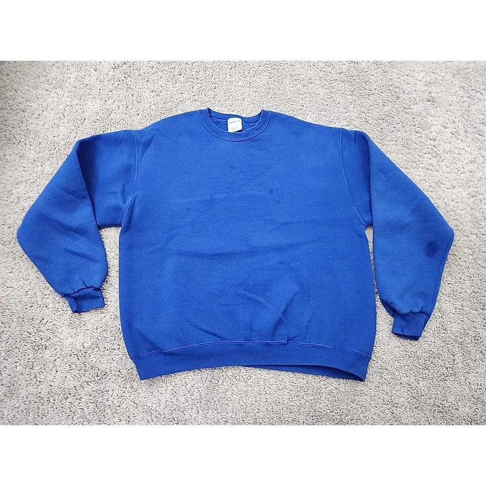 Vintage Mervyns Cheetah Sweatshirt Mens XL Blue Crewneck Made in USA